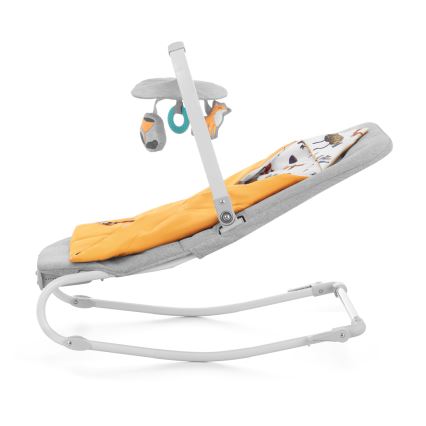 KINDERKRAFT - Dondolo vibrante per bambini con melodia FELIO 2 giallo