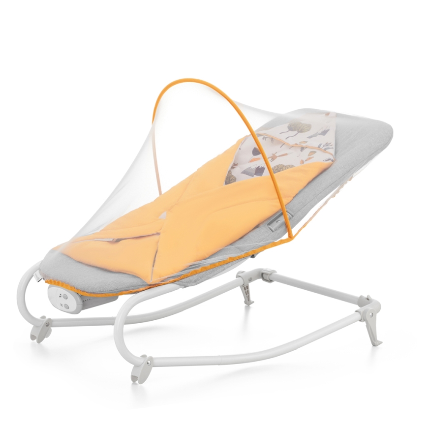 KINDERKRAFT - Dondolo vibrante per bambini con melodia FELIO 2 giallo