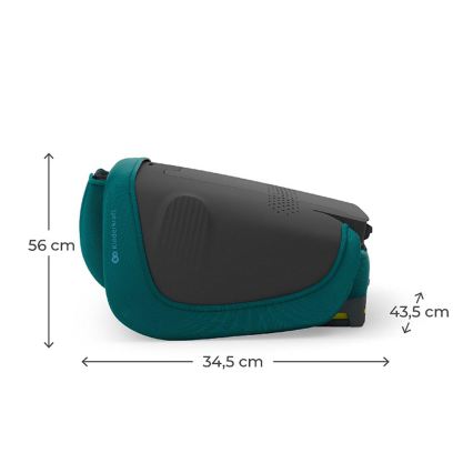 KINDERKRAFT - Faltbarer Autokindersitz UNITY 2 i-Size 100-150 cm türkis