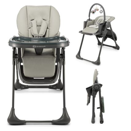 KINDERKRAFT - Kinderhochstuhl 2-in-1 TUMMIE grau