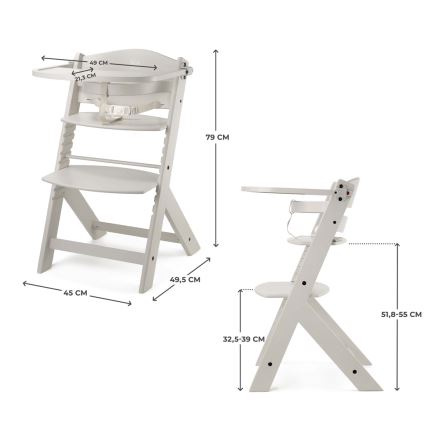 KINDERKRAFT - Kinderhochstuhl ENOCK, beige