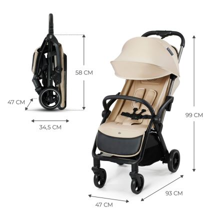 KINDERKRAFT - Kinderwagen APINO beige