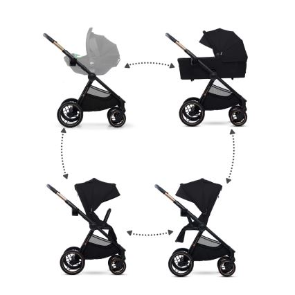 KINDERKRAFT - Kombi-Kinderwagen 2in1 NEA 2 Midnight schwarz