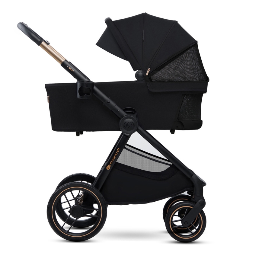 KINDERKRAFT - Kombi-Kinderwagen 2in1 NEA 2 Midnight schwarz