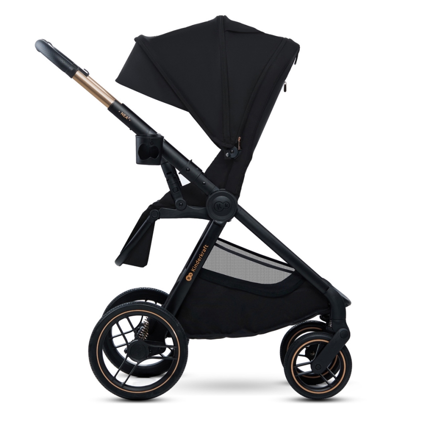 KINDERKRAFT - Kombi-Kinderwagen 2in1 NEA 2 Midnight schwarz