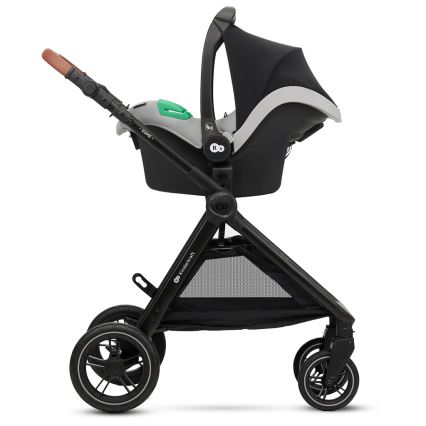 KINDERKRAFT - Kombi-Kinderwagen 3in1 ESME Moonlight grau + Auto-Kindersitz MINK PRO