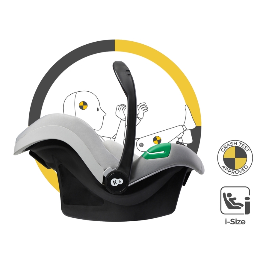 KINDERKRAFT - Kombi-Kinderwagen 3in1 ESME Moonlight grau + Auto-Kindersitz MINK PRO