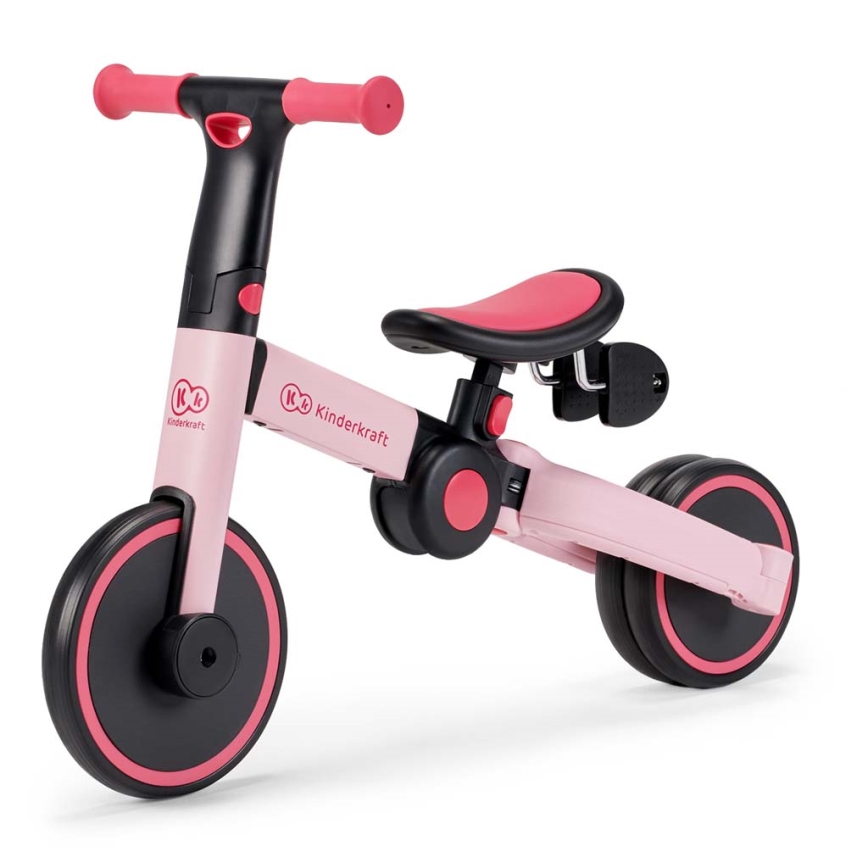 KINDERKRAFT - Laufrad für Kinder 3in1 4TRIKE rosa