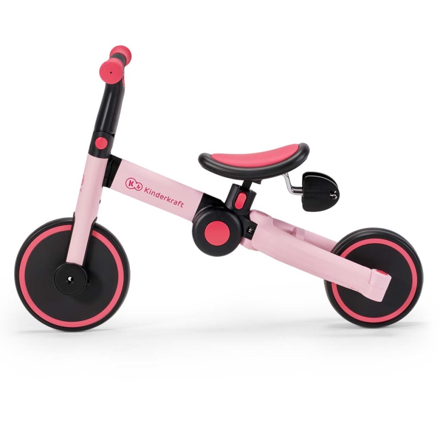 KINDERKRAFT - Laufrad für Kinder 3in1 4TRIKE rosa