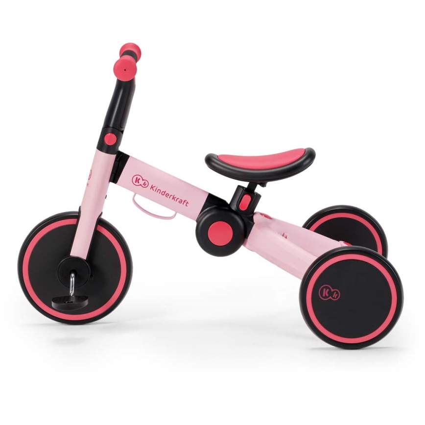 KINDERKRAFT - Laufrad für Kinder 3in1 4TRIKE rosa