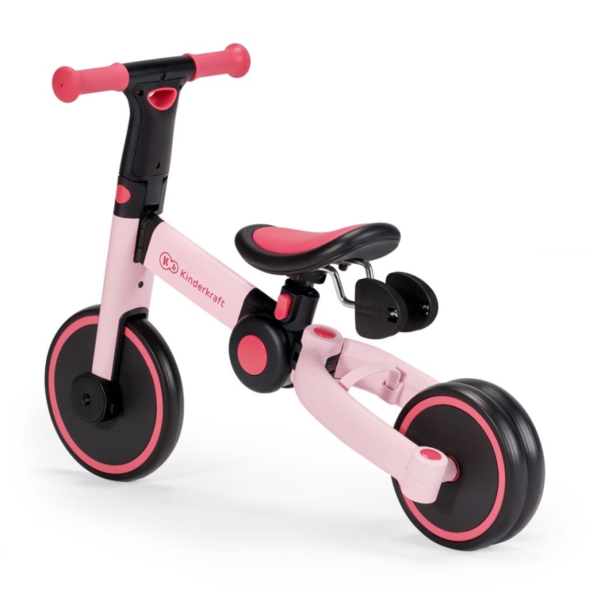 KINDERKRAFT - Laufrad für Kinder 3in1 4TRIKE rosa