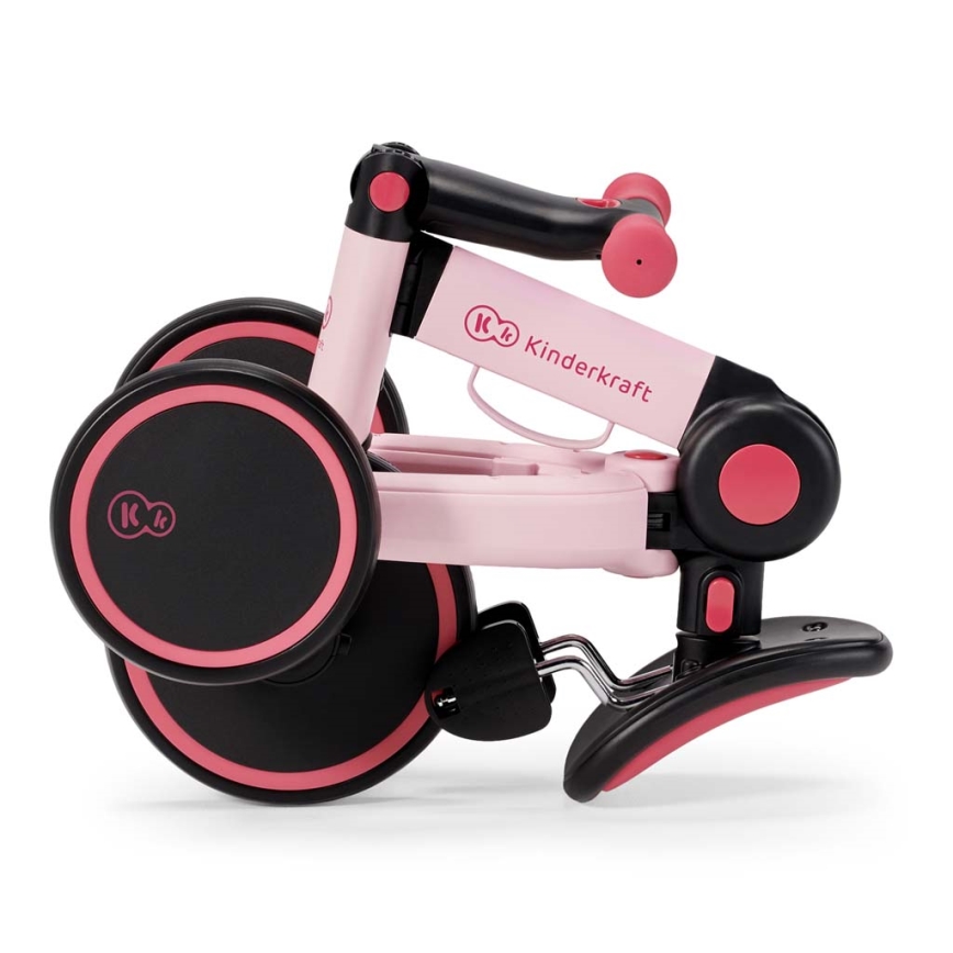 KINDERKRAFT - Laufrad für Kinder 3in1 4TRIKE rosa