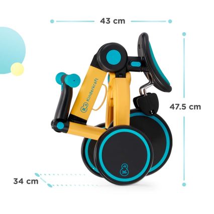 KINDERKRAFT - Laufrad für Kinder 3in1 4TRIKE rosa