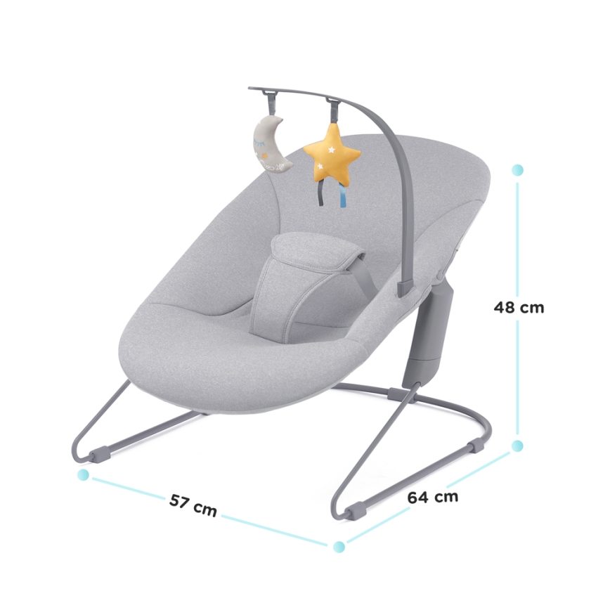 KINDERKRAFT - Lettino per bambini CALMEE grigio