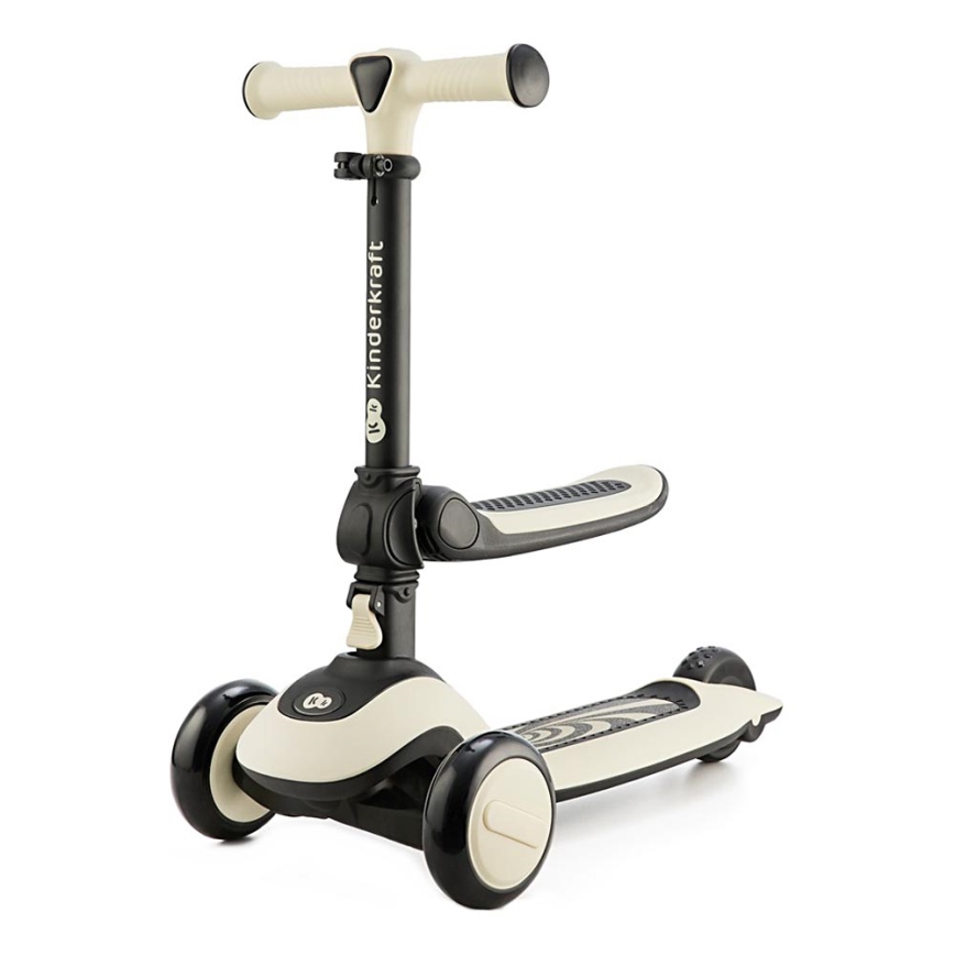 KINDERKRAFT - Monopattino per bambini 2in1 HALLEY Stone bianco