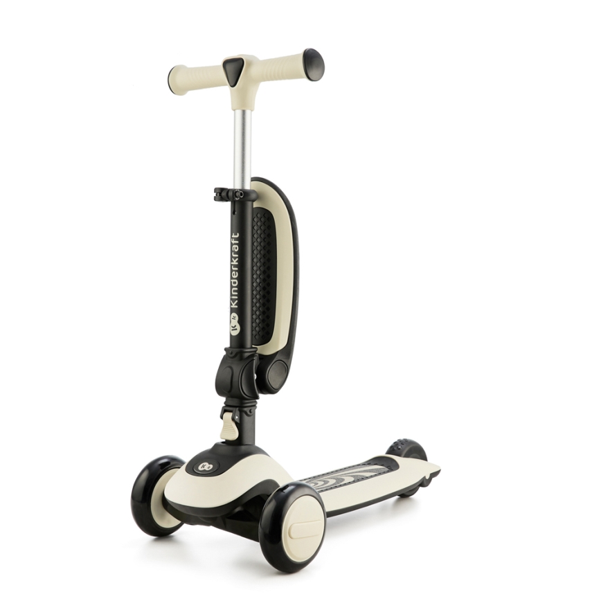 KINDERKRAFT - Monopattino per bambini 2in1 HALLEY Stone bianco