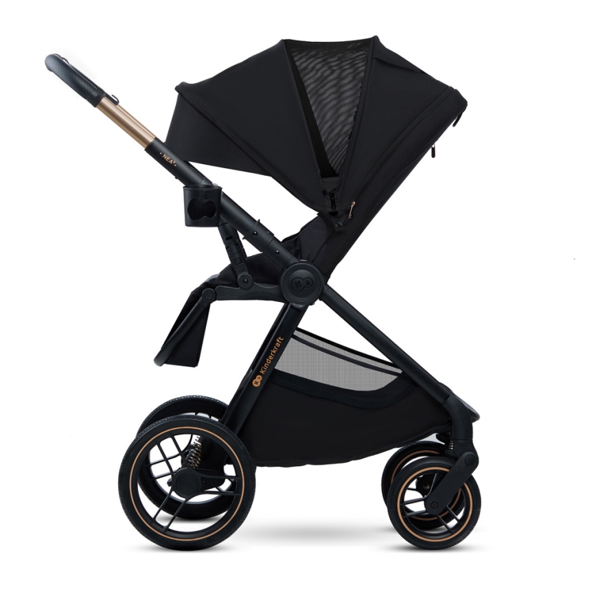 KINDERKRAFT - Passeggino combinato 2in1 NEA 2 Midnight nero