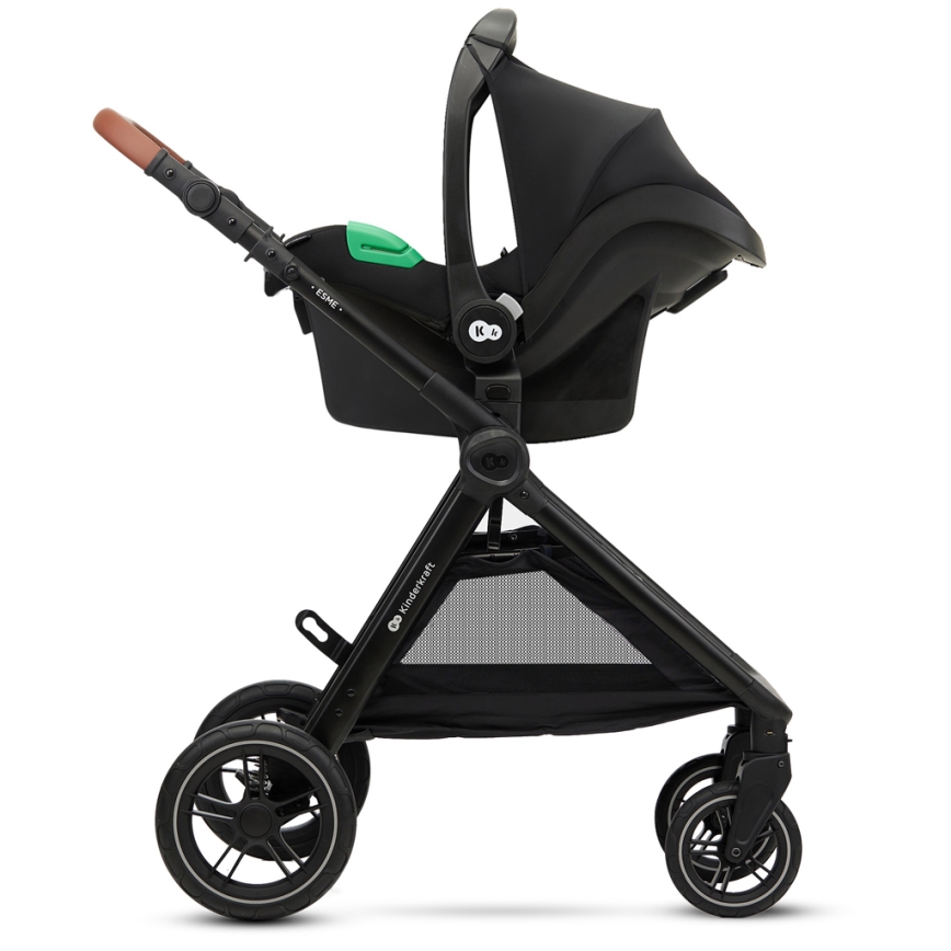 KINDERKRAFT - Passeggino combinato 3in1 ESME Sand beige + seggiolino auto MINK PRO