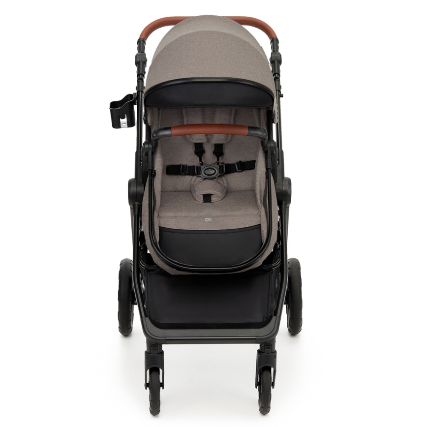 KINDERKRAFT - Passeggino combinato 3in1 ESME Sand beige + seggiolino auto MINK PRO