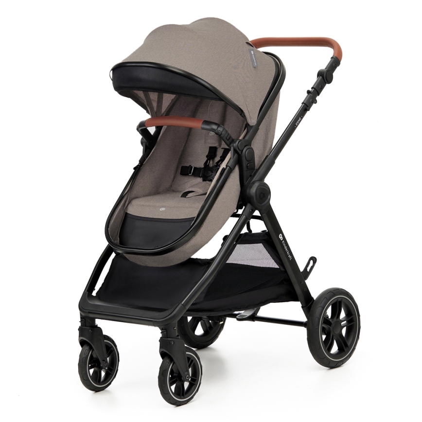 KINDERKRAFT - Passeggino combinato 3in1 ESME Sand beige + seggiolino auto MINK PRO