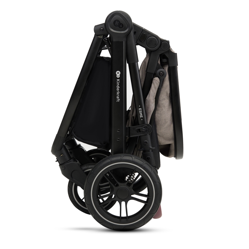 KINDERKRAFT - Passeggino combinato 3in1 ESME Sand beige + seggiolino auto MINK PRO