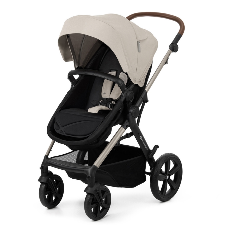 KINDERKRAFT - Passeggino combinato 3in1 MOOV 2 Moonlight grigio + seggiolino auto MINK PRO