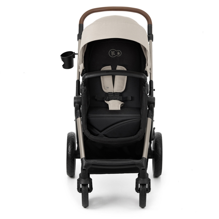KINDERKRAFT - Passeggino combinato 3in1 MOOV 2 Moonlight grigio + seggiolino auto MINK PRO