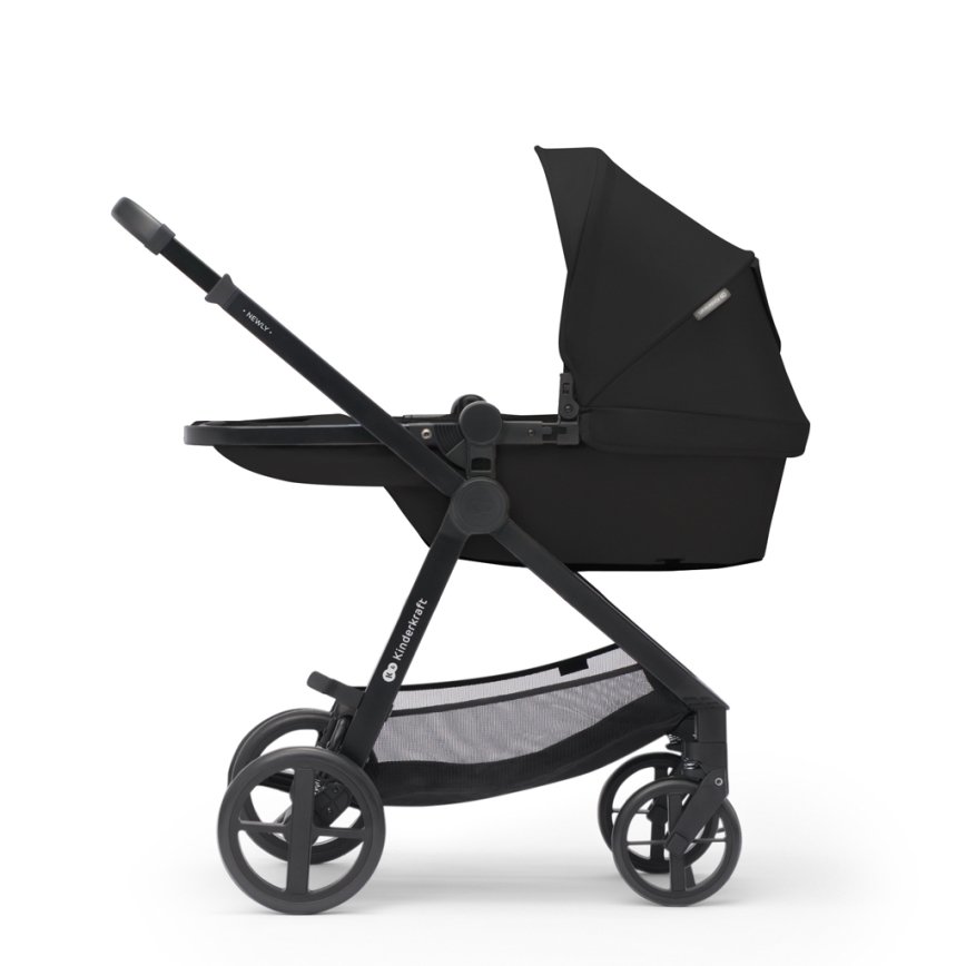KINDERKRAFT - Passeggino combinato 3in1 NEWLY Classico nero  + seggiolino auto MINK PRO