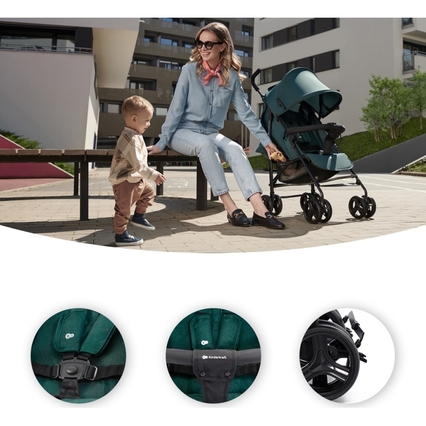 KINDERKRAFT - Passeggino TIK Green foresta