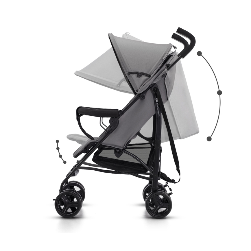 KINDERKRAFT - Passeggino TIK Stone grigio
