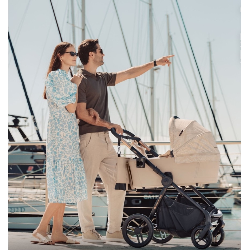 KINDERKRAFT - Poussette combinée 2-en-1 NEA 2 Dune Whisper Bizuu