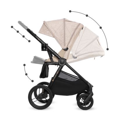 KINDERKRAFT - Poussette combinée 2-en-1 NEA 2 Dune Whisper Bizuu