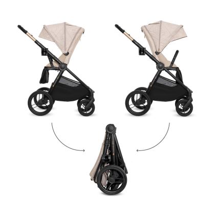 KINDERKRAFT - Poussette combinée 2-en-1 NEA 2 Dune Whisper Bizuu