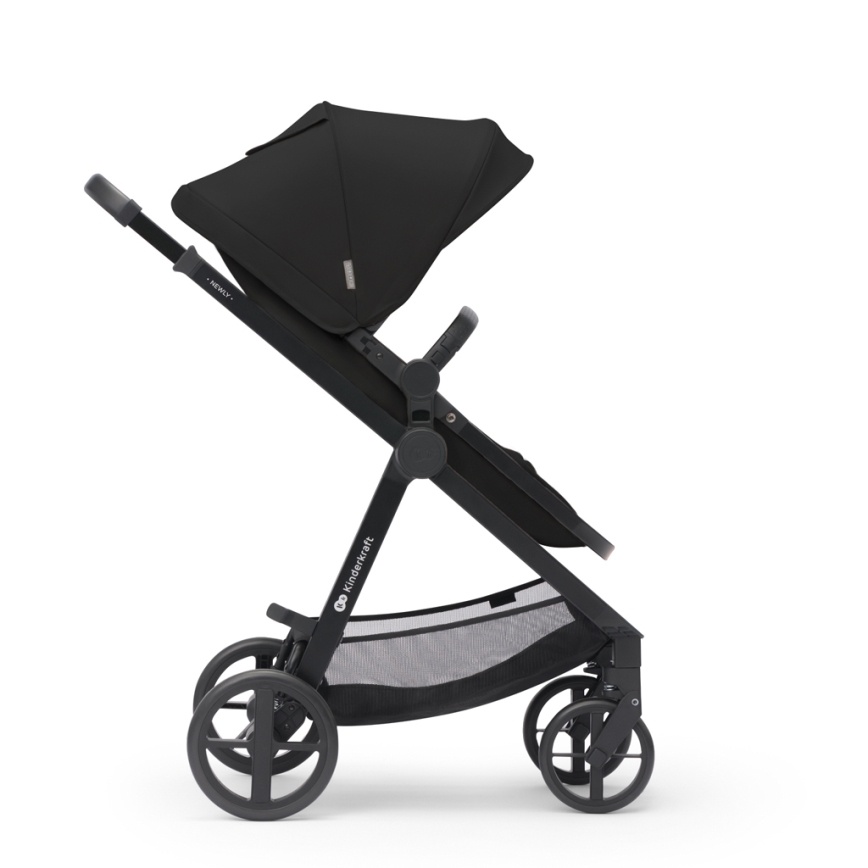 KINDERKRAFT - Poussette combinée 3en1 NEWLY Classique noir  + siège auto MINK PRO