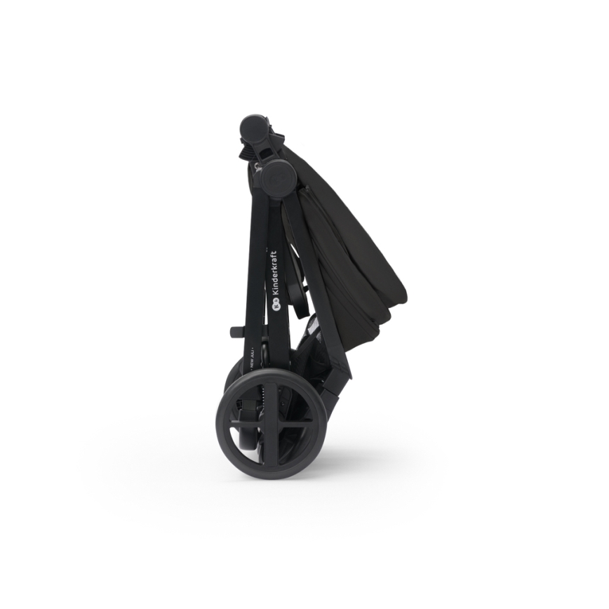 KINDERKRAFT - Poussette combinée 3en1 NEWLY Classique noir  + siège auto MINK PRO