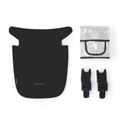 KINDERKRAFT - Poussette combinée 3en1 NEWLY Classique noir  + siège auto MINK PRO