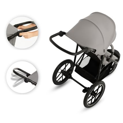 KINDERKRAFT - Poussette HELSI2 gris