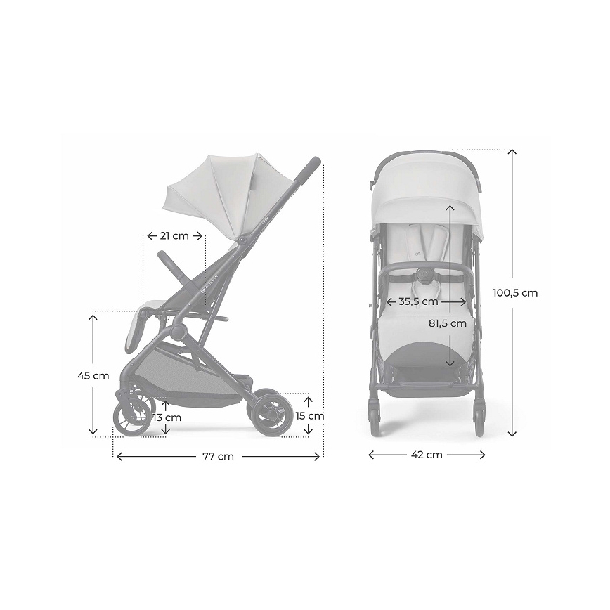 KINDERKRAFT - Poussette sportive INDY 3 Gris Urbain