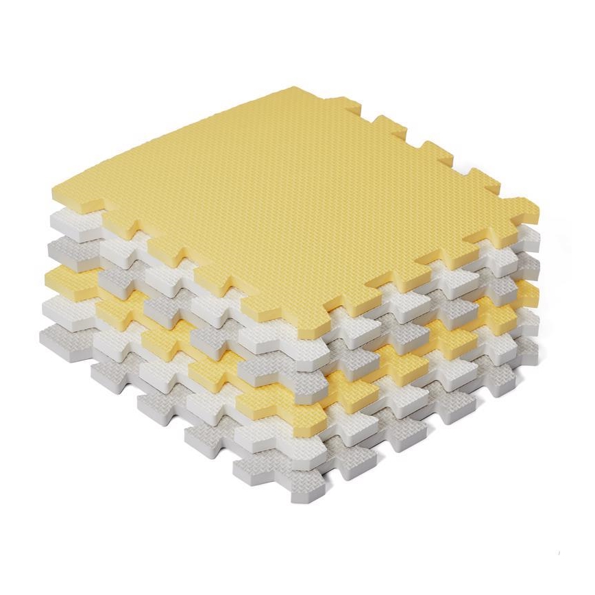 KINDERKRAFT - Puzzle en mousse LUNO 30pcs gris/jaune