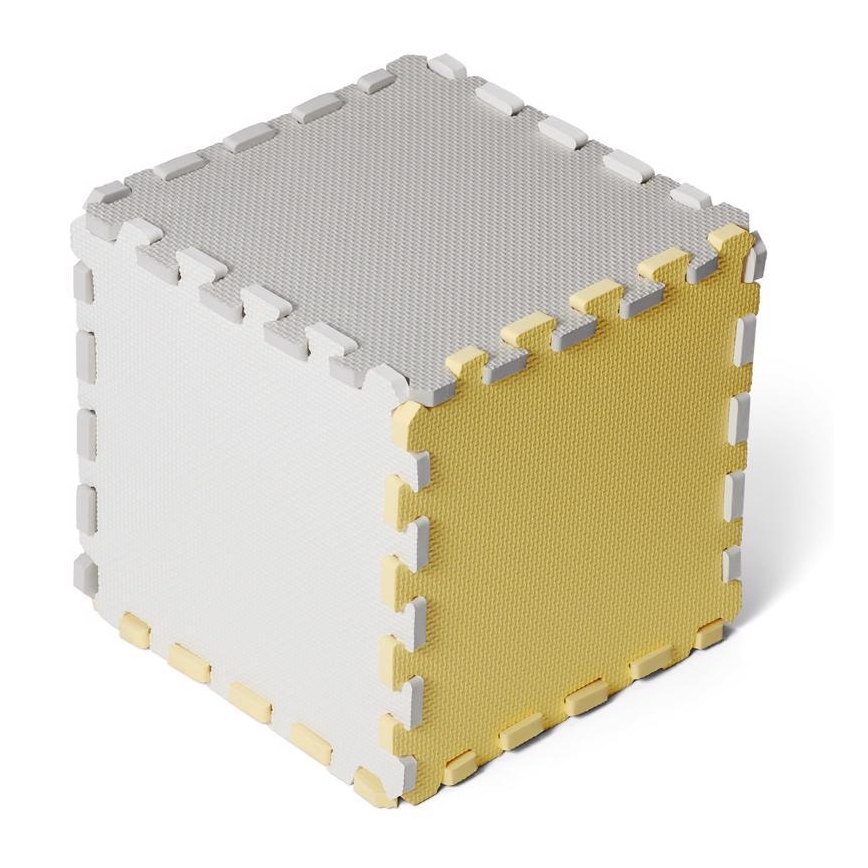 KINDERKRAFT - Puzzle en mousse LUNO 30pcs gris/jaune