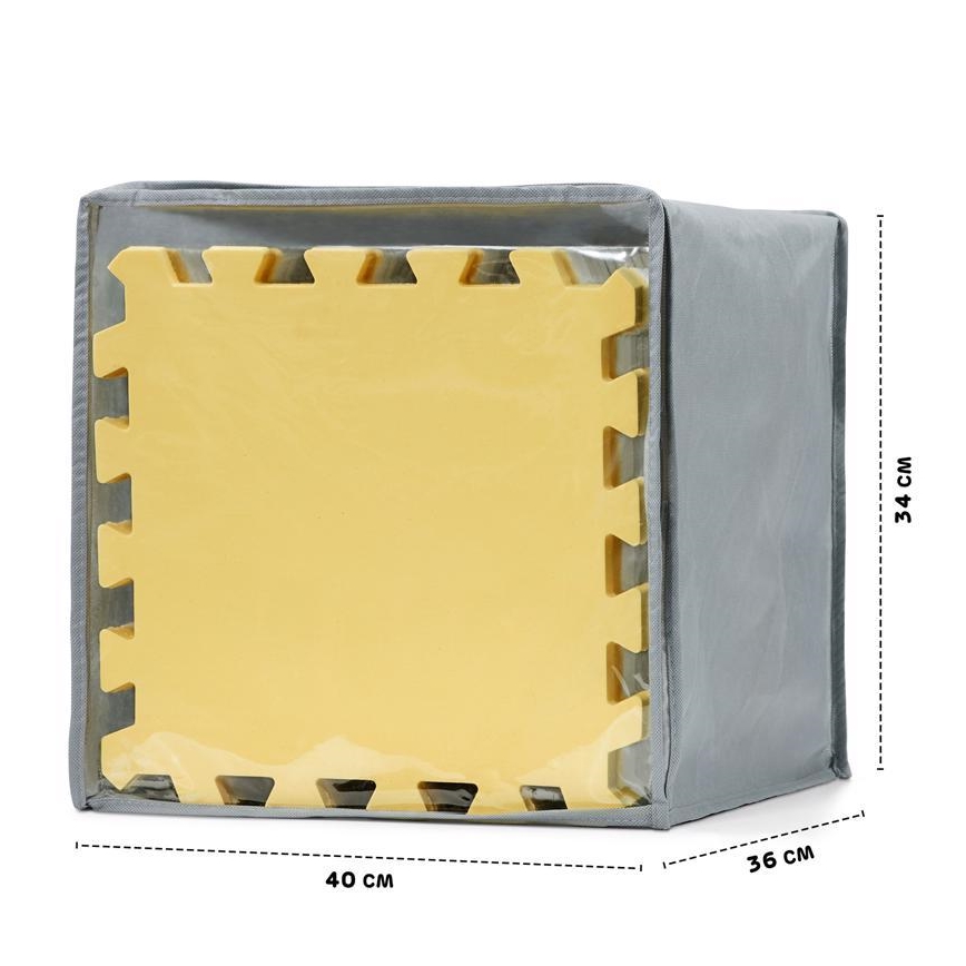 KINDERKRAFT - Puzzle en mousse LUNO 30pcs gris/jaune