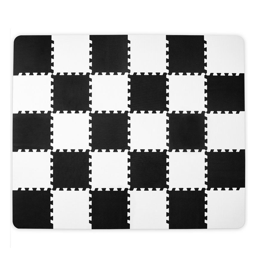 KINDERKRAFT - Puzzle in foam LUNO 30 pezzi nero/bianco