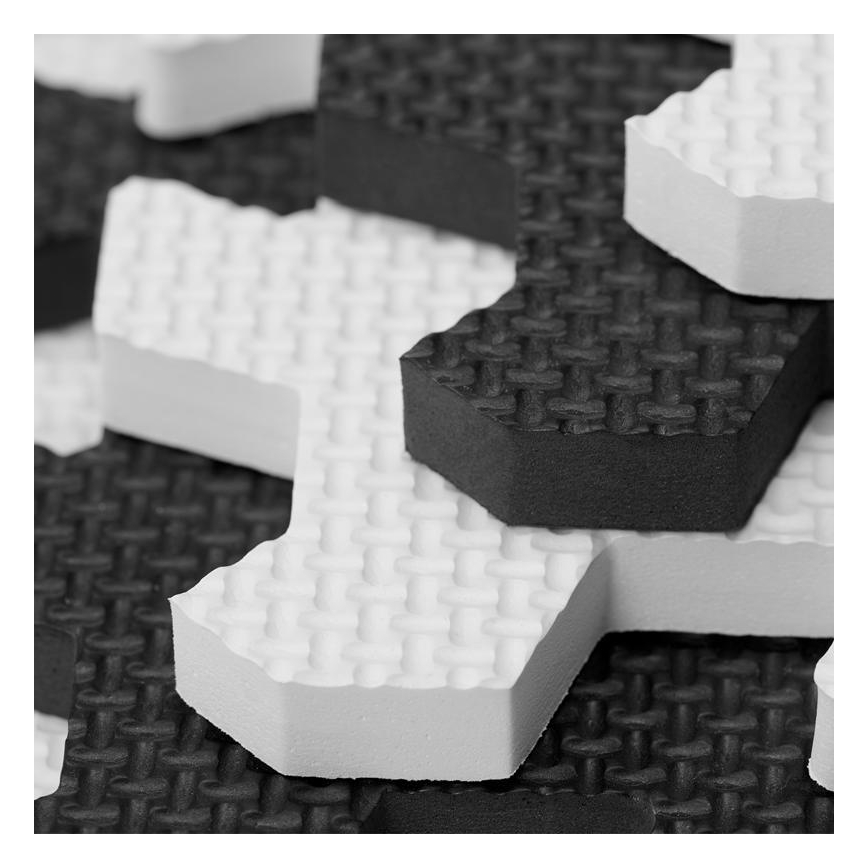 KINDERKRAFT - Puzzle in foam LUNO 30 pezzi nero/bianco