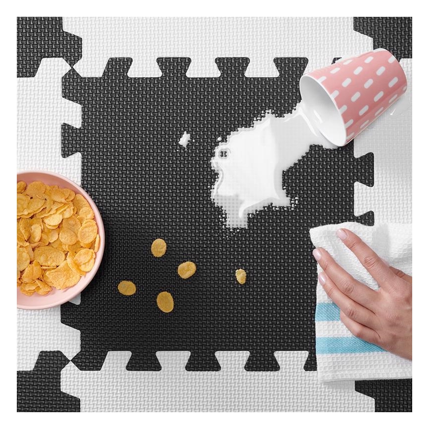 KINDERKRAFT - Puzzle in foam LUNO 30 pezzi nero/bianco