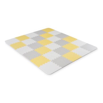 KINDERKRAFT -  Puzzle in foam LUNO 30pcs grigio/giallo