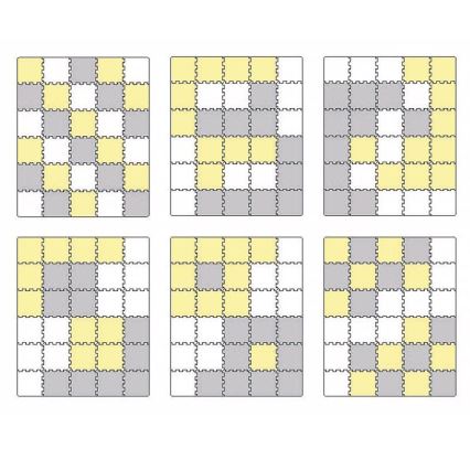KINDERKRAFT -  Puzzle in foam LUNO 30pcs grigio/giallo