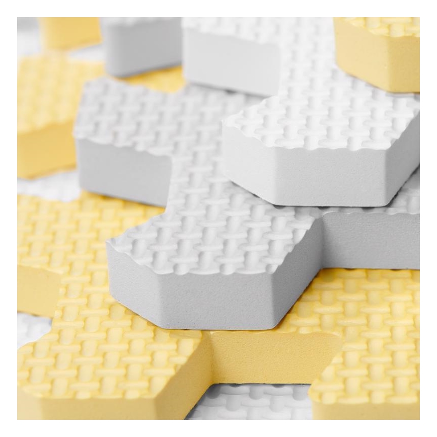 KINDERKRAFT -  Puzzle in foam LUNO 30pcs grigio/giallo
