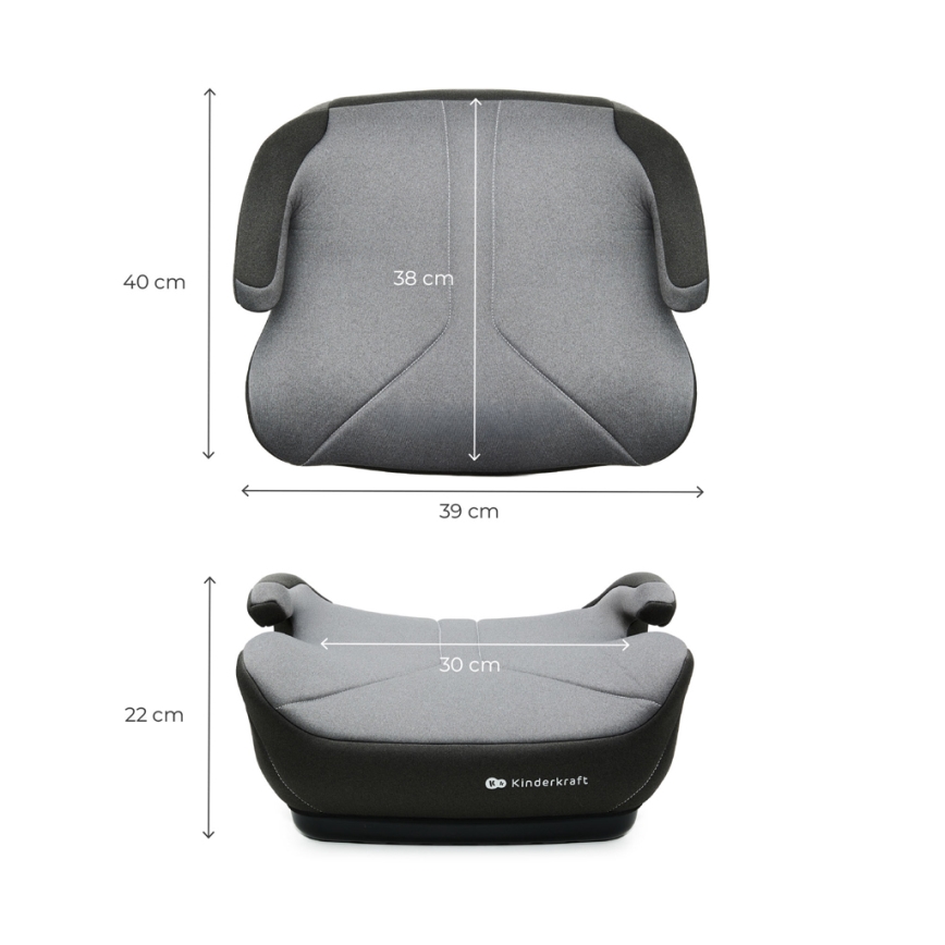 KINDERKRAFT - Réhausseur auto I-BOOST 2 125–150 cm gris