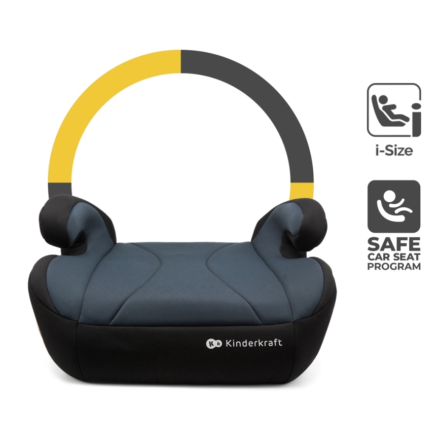 KINDERKRAFT - Rehausseur pour voiture I-BOOST i-Taille 135-150 cm noir