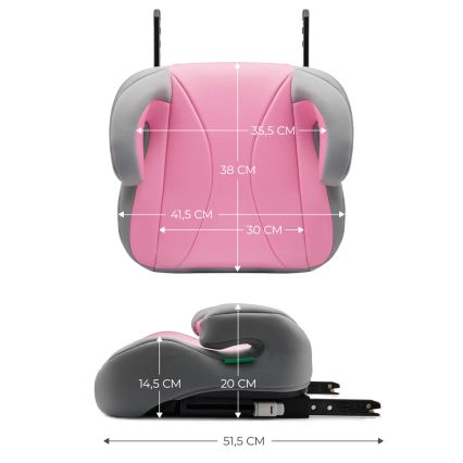 KINDERKRAFT - Rehausseur pour voiture I-BOOST i-Taille 135-150 cm rose